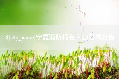 黔东宁夏消防报名入口官网公告