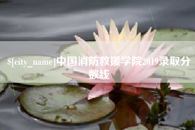 黔东中国消防救援学院2019录取分数线