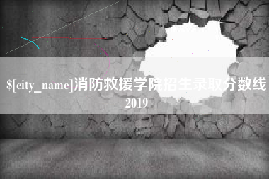 黔东消防救援学院招生录取分数线2019