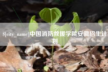 黔东中国消防救援学院安徽招生计划