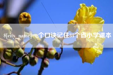 黔东一个口诀记住34个省小学课本