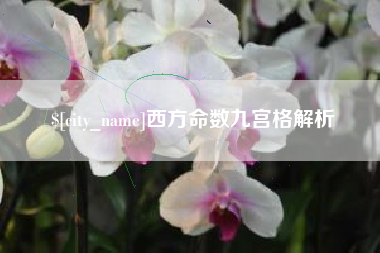 黔东西方命数九宫格解析