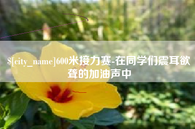 黔东600米接力赛-在同学们震耳欲聋的加油声中