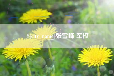 黔东张雪峰 军校