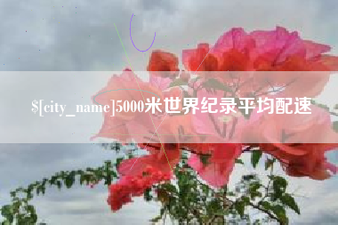 黔东5000米世界纪录平均配速