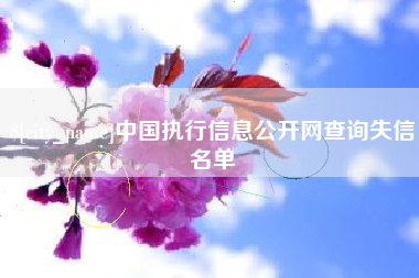 黔东中国执行信息公开网查询失信名单