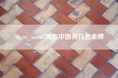 黔东现在中国有几名金牌