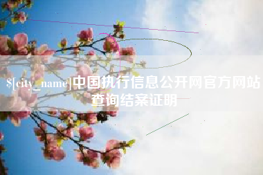 黔东中国执行信息公开网官方网站查询结案证明
