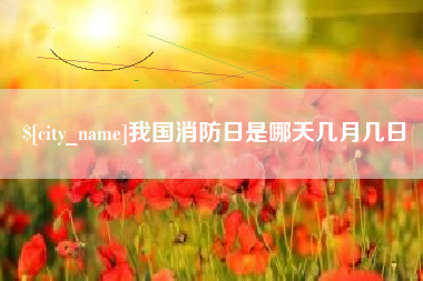 黔东我国消防日是哪天几月几日