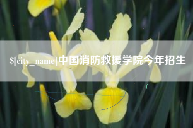 黔东中国消防救援学院今年招生