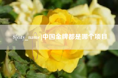 黔东中国金牌都是哪个项目