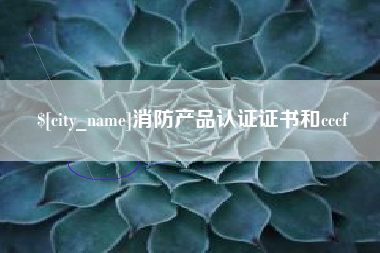 黔东消防产品认证证书和cccf