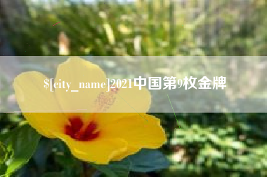 黔东2021中国第9枚金牌