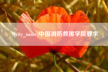 黔东中国消防救援学院要求