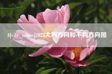 黔东2025大利方向和不利方向图
