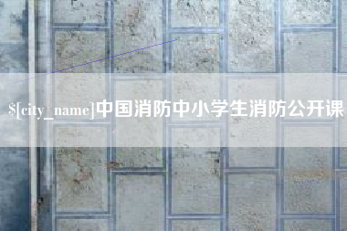 黔东中国消防中小学生消防公开课