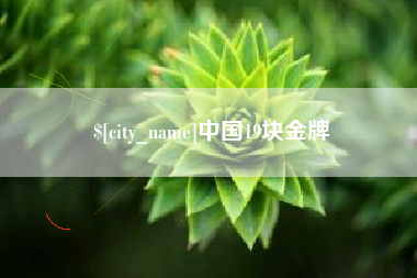 黔东中国19块金牌