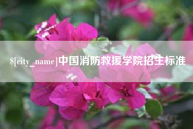 黔东中国消防救援学院招生标准