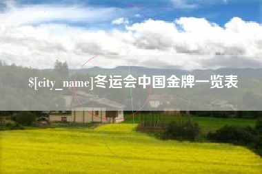 黔东冬运会中国金牌一览表