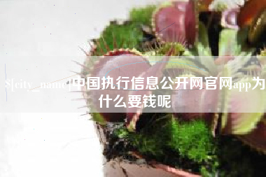黔东中国执行信息公开网官网app为什么要钱呢