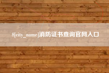 黔东消防证书查询官网入口