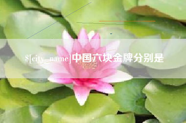 黔东中国六块金牌分别是