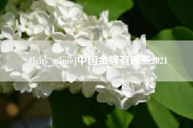 黔东中国金牌有哪些2021